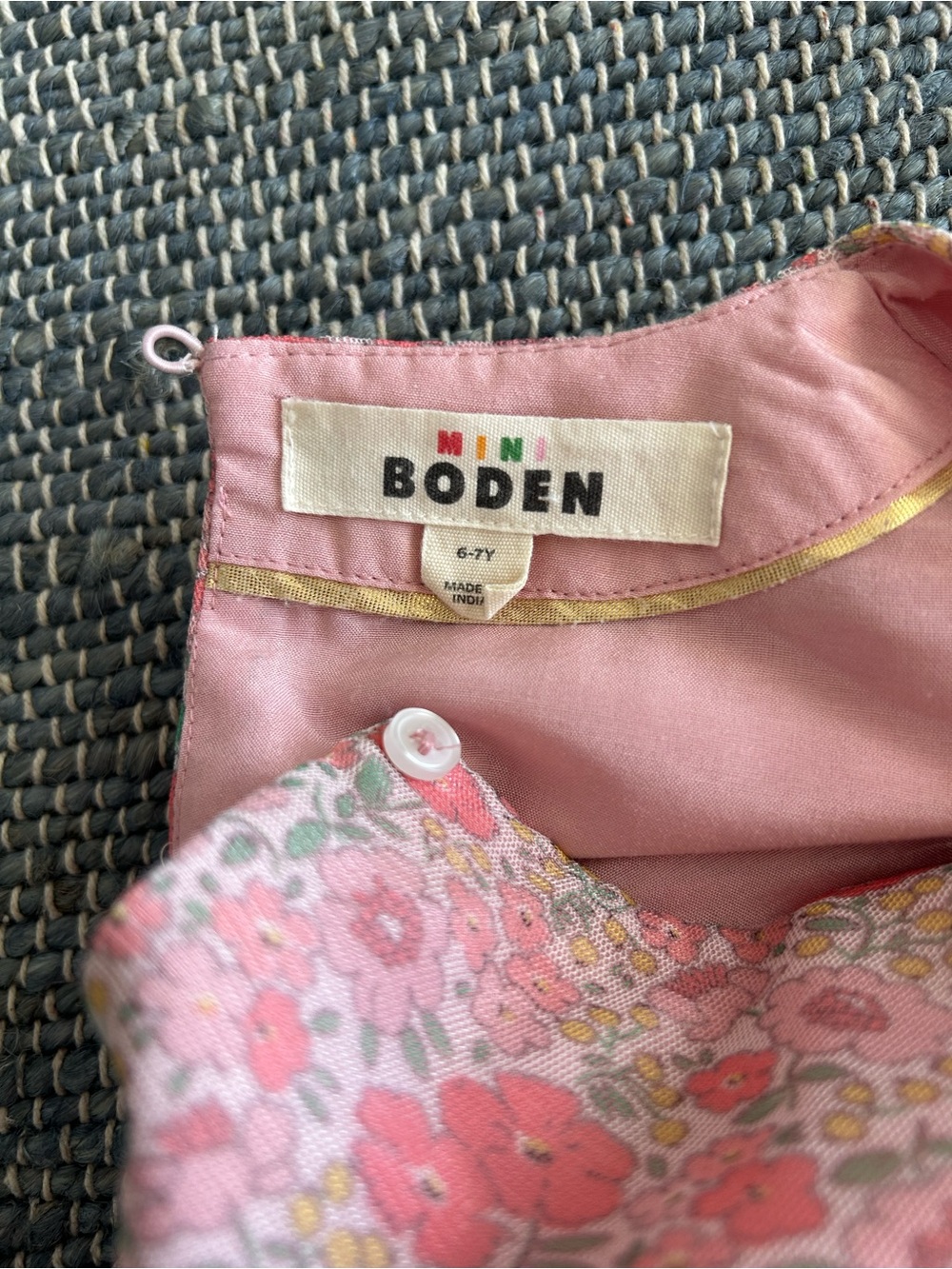 Mini Boden Heart Flutter Floral Party Dress - Picture 7 of 7